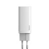 INCARCATOR retea Baseus GaN2 Lite, Quick Charge 65W, 1 x USB 5V/3A, 1 x USB Type-C 5V/3A, alb "CCGAN2L-B02" (timbru verde 0.18 l