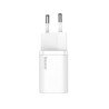 INCARCATOR retea Baseus Super Si, Quick Charge 30W, 1 x USB Type-C 5V/3A, alb "CCSUP-J02" (timbru verde 0.18 lei) - 695315620507