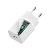 INCARCATOR retea Baseus Super Si, Quick Charge 30W, 1 x USB Type-C 5V/3A, alb "CCSUP-J02" (timbru verde 0.18 lei) - 695315620507
