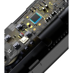 COMPRESOR AUTO Baseus Super Mini, alimentare 12 V bricheta auto, display LED, presiune maxima 3 bar, negru (timbru verde 0.80 le