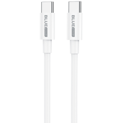 Cablu Date si Incarcare USB Type-C la USB Type-C Blue Power BBX44, 1 m, 5A, Alb  "314528" (timbru verde 0.08 lei)