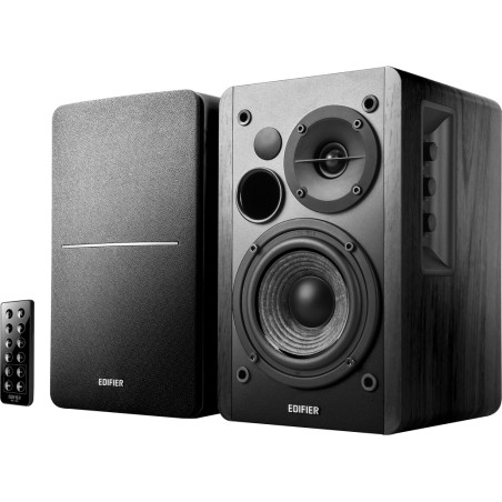 BOXE EDIFIER 2.0, RMS:  42W (2 x 21W), bluetooth, telecomanda wireless, volum, bass, treble,  optical,  black, "R1280DB"  (timbr