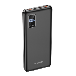 Baterie Externa Powerbank Blue Power BBJ15, 10000 mA, Quick Charge, 22.5W, Quick Charge 4.0 - Power Delivery, Cu Afisaj, Neagra 