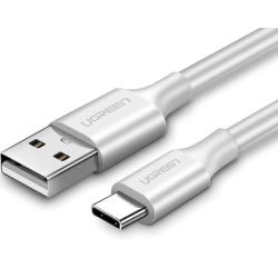 CABLU alimentare si date Ugreen, "US287", Fast Charging Data Cable pt. smartphone, USB la USB Type-C 3A, nickel plating, PVC, 1m