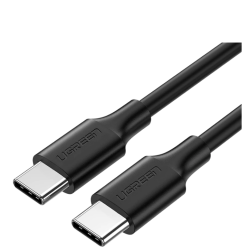 CABLU alimentare si date Ugreen, "US286", Fast Charging Data Cable pt. smartphone, USB Type-C la USB Type-C 60W/3A, nickel plati