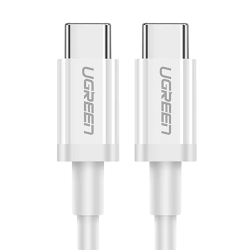 CABLU alimentare si date Ugreen, "US264", Fast Charging Data Cable pt. smartphone, USB Type-C la USB Type-C 60W/3A, nickel plati