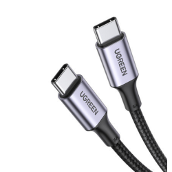 CABLU alimentare si date Ugreen, "US316", Fast Charging Data Cable pt. smartphone, USB Type-C la USB Type-C 100W/5A, braided, 2m