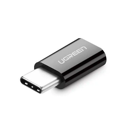 ADAPTOR Ugreen, "US157", USB Type-C(T) to micro USB(M), negru "30391" (timbru verde 0.08 lei) - 6957303833917