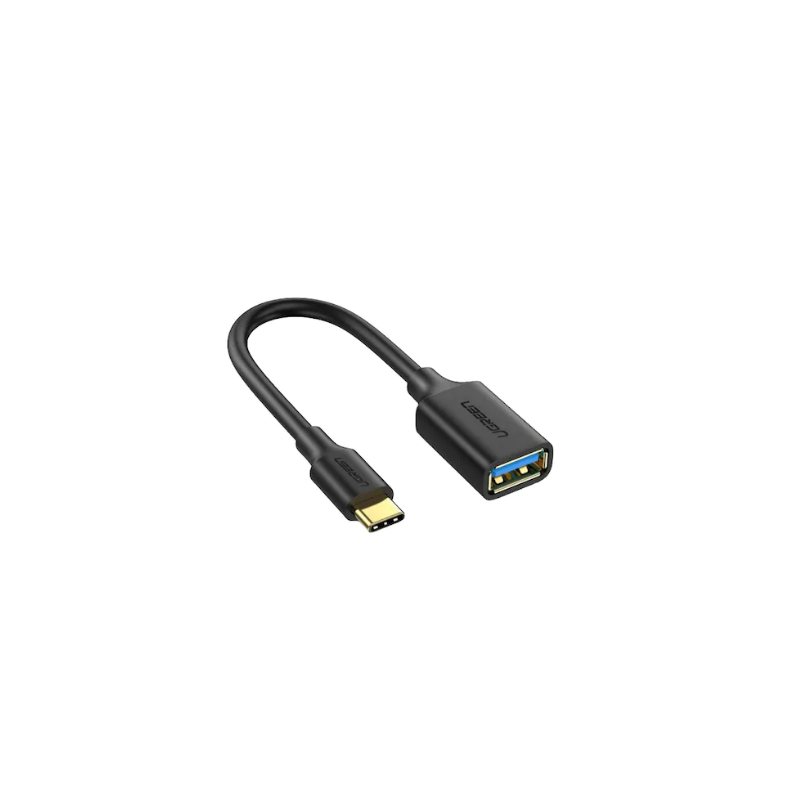 CABLU ADAPTOR Ugreen OTG, "US154", USB 3.0(M) la USB Type-C(T), 5Gbps, lungime 15cm, PVC, negru "30701" (timbru verde 0.08 lei) 