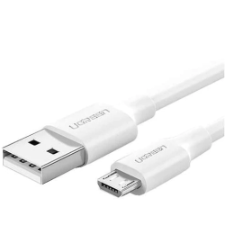 CABLU alimentare si date Ugreen, "US289", Fast Charging Data Cable pt. smartphone, USB la Micro-USB, nickel plating, PVC, 1m, al