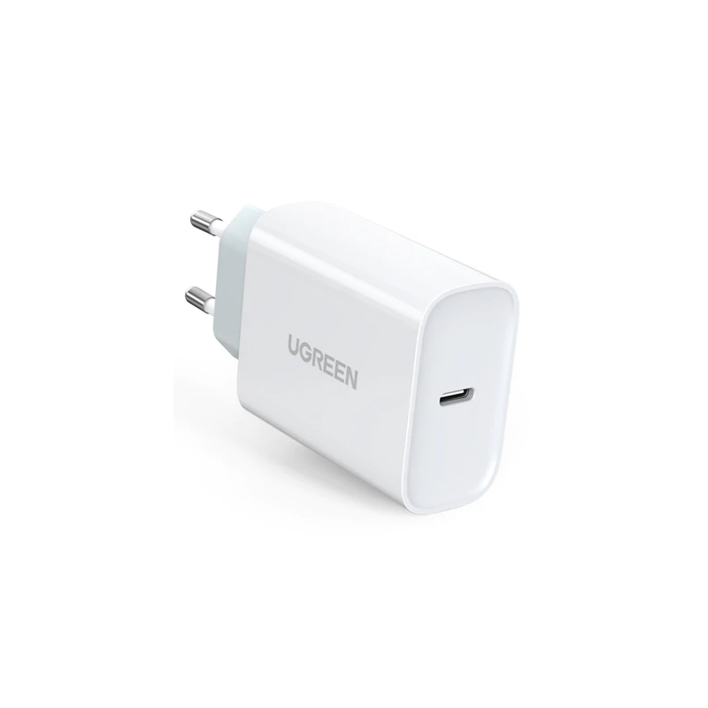 INCARCATOR retea Ugreen, "CD127" Quick Charge 30W, 1 x USB Type-C 5V/3A, alb "70161" (timbru verde 0.18 lei) - 6957303871612