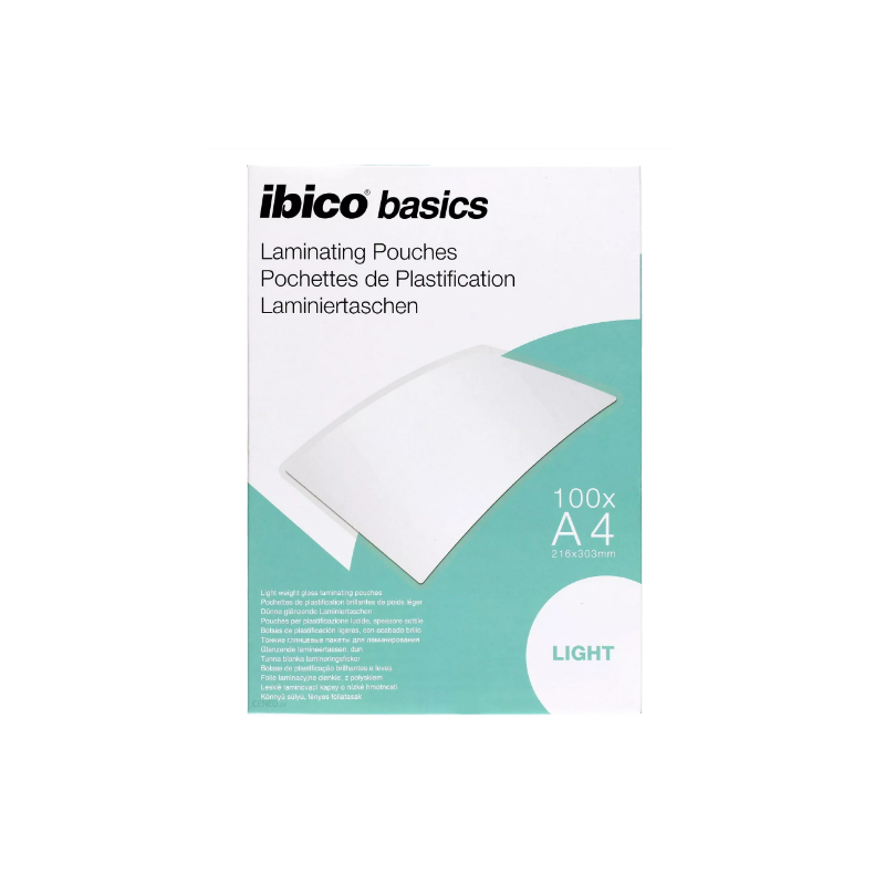 Folie IBICO Light pentru laminare la cald,  A4,  75 mic., 100buc/set, "627308"