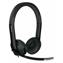 CASTI Microsoft, "LifeChat LX-6000", cu fir, standard, utilizare multimedia, call center, microfon pe brat, conectare prin USB 2
