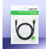 CABLU USB Ugreen pt. imprimanta, "US135" USB 2.0 (T) la USB 2.0 Type-B (T), 2m, conectori auriti, negru, "20847" (timbru verde 0