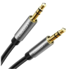 CABLU audio Ugreen, "AV119" stereo (3.5 mm jack T/T), conectori auriti, 1m, negru "10733" (timbru verde 0.18 lei) - 695730381733