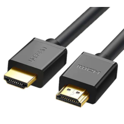CABLU video Ugreen, "HD104" HDMI (T) la HDMI (T), rezolutie maxima 4K UHD (3840 x 2160) la 60 Hz, conectori auriti, 10m, negru "