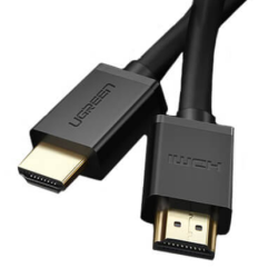 CABLU video Ugreen, "HD104" HDMI (T) la HDMI (T), rezolutie maxima 4K UHD (3840 x 2160) la 60 Hz, conectori auriti, 10m, negru "