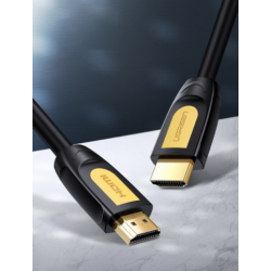 CABLU video Ugreen, "HD101" HDMI (T) la HDMI (T), rezolutie maxima 4K UHD (3840 x 2160) la 60 Hz, round cable, conectori auriti,