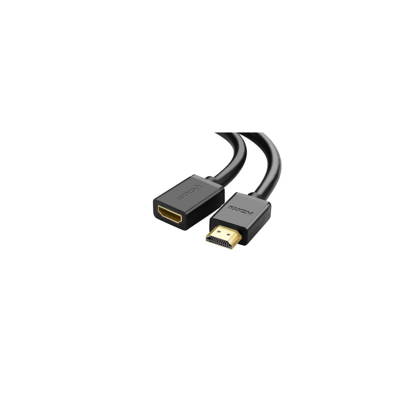 CABLU video Ugreen, "HD107" adaptor HDMI (T) la HDMI (M), rezolutie maxima 4K UHD (3840 x 2160) la 60 Hz, conectori auriti, 2m, 