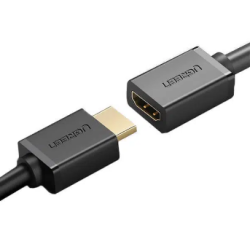 CABLU video Ugreen, "HD107" adaptor HDMI (T) la HDMI (M), rezolutie maxima 4K UHD (3840 x 2160) la 60 Hz, conectori auriti, 2m, 