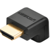 ADAPTOR video Ugreen, "HD112" cupla extender HDMI (T) la HDMI (M), 90 grade jos, rezolutie maxima 4K UHD (3840 x 2160) la 60 Hz,