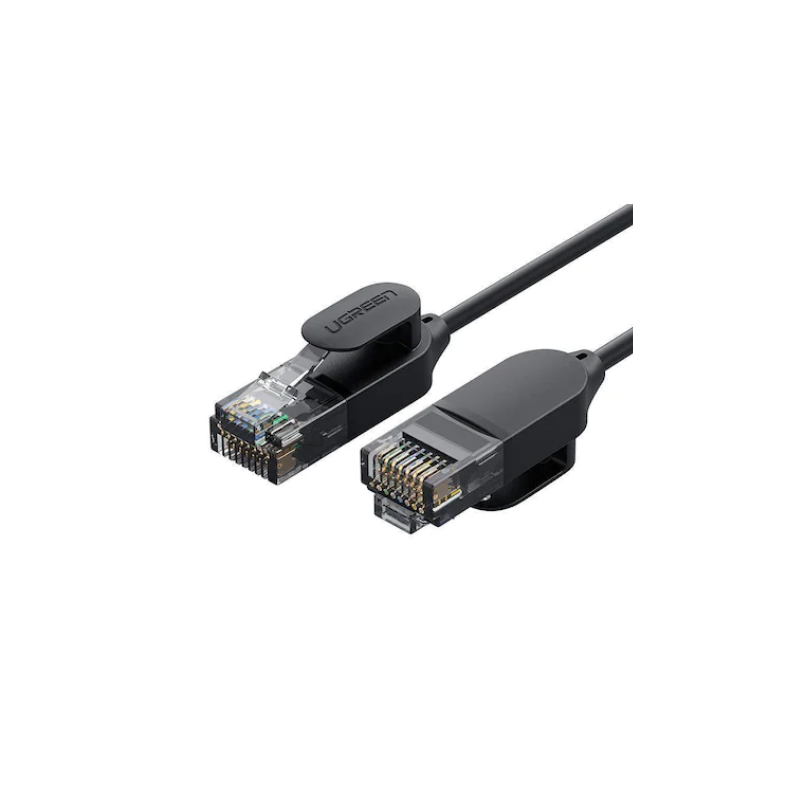 PATCH CORD UTP Ugreen Cat6A, "NW122" fire din cupru, tiny cable, viteza maxima 10 Gbps, 5m, negru "70654" (timbru verde 0.18 lei
