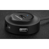 HUB extern Ugreen, "CR106" porturi USB: USB 2.0 x 4, conectare prin USB 2.0, lungime 1 m, negru, "20277" (timbru verde 0.8 lei) 