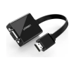 CABLU video Ugreen, "MM103" HDMI (T) la 1 x VGA (M) 1920x1080 la 60Hz cu sunet prin jack 3.5", lungime 0.15m, negru "40248" (tim