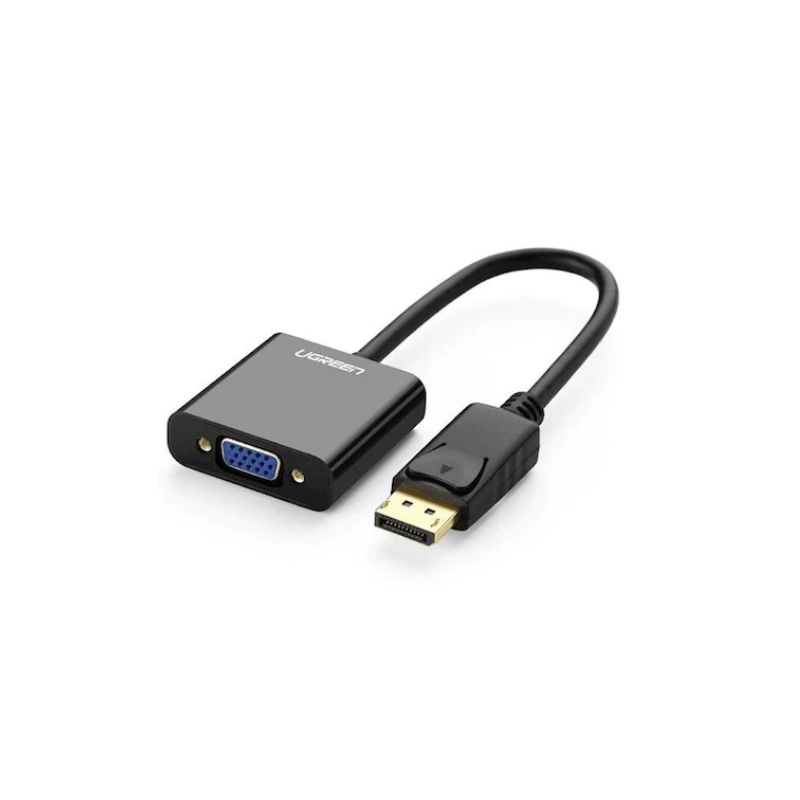 CABLU video Ugreen, "DP109" DP (T) la 1 x VGA (M) 1920x1080 la 60Hz cu sunet, lungime 0.25m, negru "20415" (timbru verde 0.8 lei