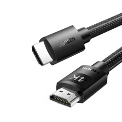 CABLU video Ugreen, "HD119" HDMI (T) la HDMI (T), rezolutie maxima 4K UHD (3840 x 2160) la 60 Hz, braided, 3m, negru "40102" (ti