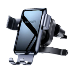 SUPORT AUTO Ugreen pt. SmartPhone, "LP274" fixare grila ventilatie rotunda, negru "30401" - 6957303834013