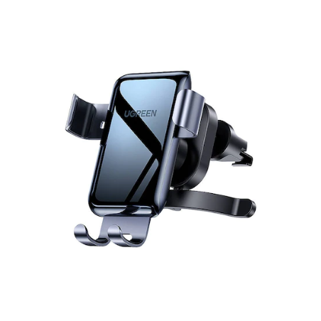 SUPORT AUTO Ugreen pt. SmartPhone, "LP274" fixare grila ventilatie rotunda, negru "30401" - 6957303834013