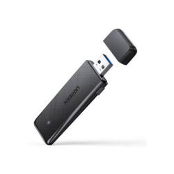 ADAPTOR RETEA Ugreen, "CM492" extern wireless dual band 2.4 / 5 GHz, USB 3.0, port, 1300 Mbps "50340" (timbru verde 0.18 lei)  -