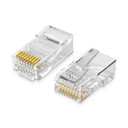 MUFA RJ-45 Ugreen, "NW110"  pt. cablu UTP, Cat5e, RJ-45 (T), plastic, 100 buc, "50246" - 6957303852468
