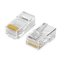 MUFA RJ-45 Ugreen, "NW110"  pt. cablu UTP, Cat5e, RJ-45 (T), plastic, 100 buc, "50246" - 6957303852468