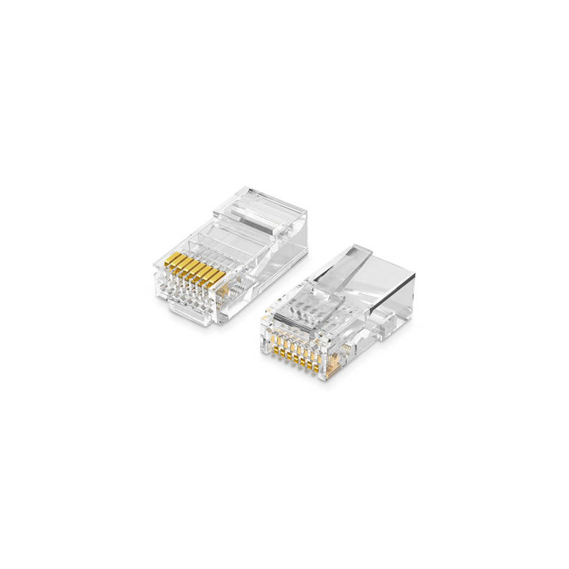 MUFA RJ-45 Ugreen, "NW110"  pt. cablu UTP, Cat5e, RJ-45 (T), plastic, 100 buc, "50246" - 6957303852468