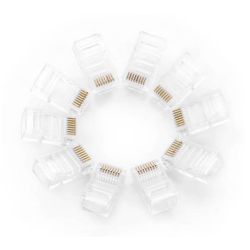 MUFA RJ-45 Ugreen, "NW110"  pt. cablu UTP, Cat5e, RJ-45 (T), plastic, 100 buc, "50246" - 6957303852468