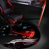 Covor pentru scaun gaming SPACER, protectie parchet, cauciuc si material textil, 1200 x 3mm, rotund, SPEED 46501475 "SPFP-SPEED-