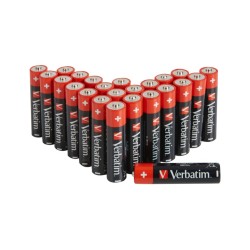 BATERIE VERBATIM  AA (R6), 1.5V alcalina, 24 buc., "49505" (timbru verde 0.96 lei)