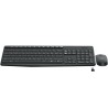 KIT wireless LOGITECH, tastatura wireless multimedia + mouse wireless 3 butoane, black, "MK235" "920-007931"  (timbru verde 0.8 
