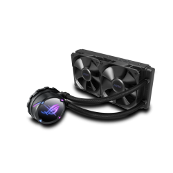 COOLER ASUS, "ROG Strix LC II 240", skt. universal, racire cu lichid, fan 120 mm x 2, 2500 rpm, LED ARGB, "RS LC II 240" (timbru