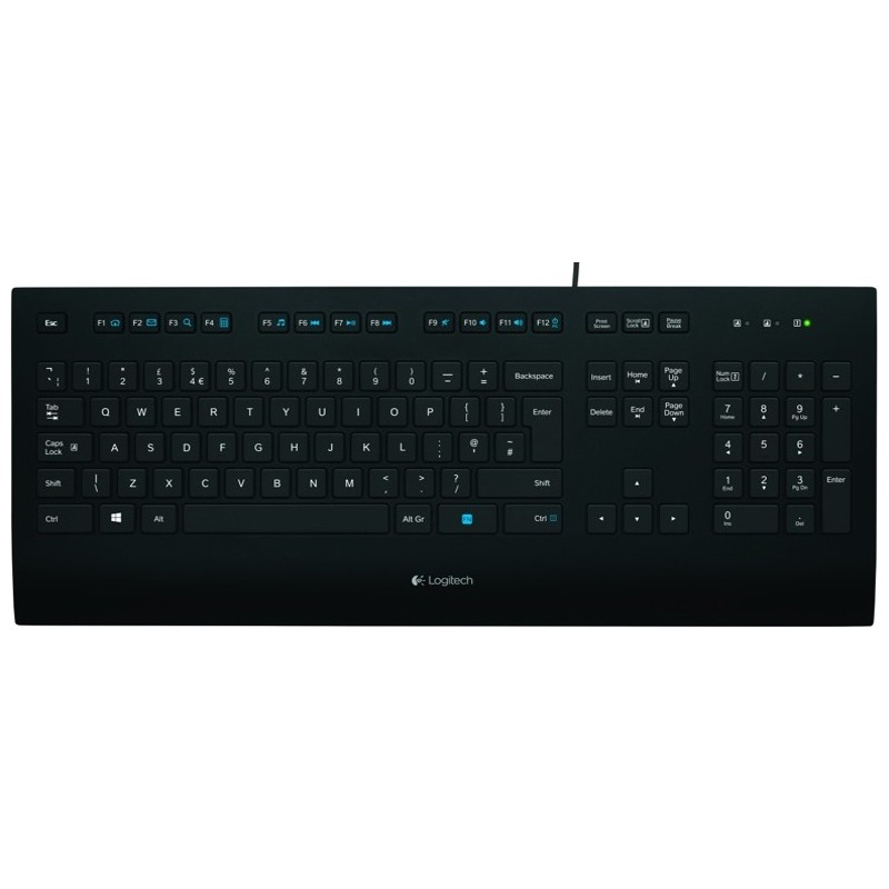 TASTATURA LOGITECH USB, black, "K280E" "920-005217" (timbru verde 0.8 lei)