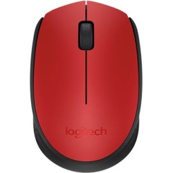 MOUSE LOGITECH, "M171", PC sau NB, wireless, 2.4GHz, optic, 1000 dpi, butoane/scroll 3/1, , rosu, "910-004641" (timbru verde 0.1