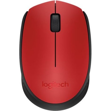 MOUSE LOGITECH, "M171", PC sau NB, wireless, 2.4GHz, optic, 1000 dpi, butoane/scroll 3/1, , rosu, "910-004641" (timbru verde 0.1