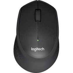 MOUSE LOGITECH, "M330 Silent", PC sau NB, wireless, 2.4GHz, optic, 1000 dpi, butoane/scroll 3/1, , negru, "910-004909" (timbru v