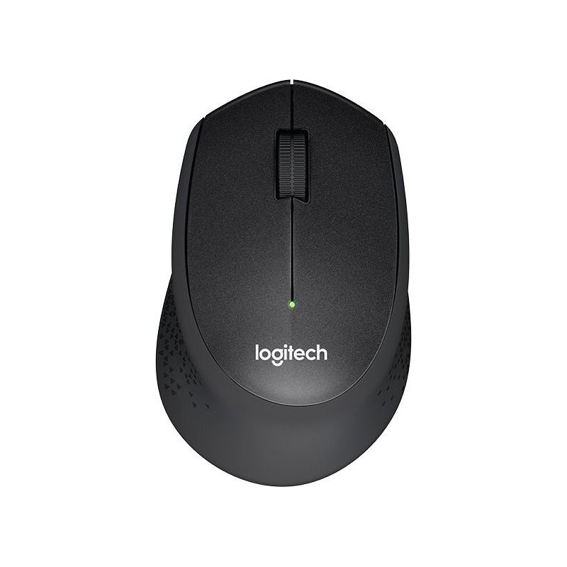 MOUSE LOGITECH, "M330 Silent", PC sau NB, wireless, 2.4GHz, optic, 1000 dpi, butoane/scroll 3/1, , negru, "910-004909" (timbru v