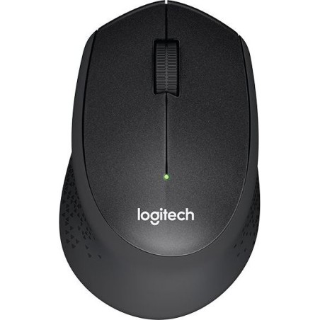MOUSE LOGITECH, "M330 Silent", PC sau NB, wireless, 2.4GHz, optic, 1000 dpi, butoane/scroll 3/1, , negru, "910-004909" (timbru v