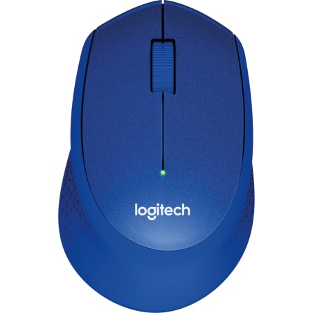 MOUSE LOGITECH, "M330 Silent", PC sau NB, wireless, 2.4GHz, optic, 1000 dpi, butoane/scroll 3/1, , albastru, "910-004910" (timbr