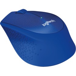 MOUSE LOGITECH, "M330 Silent", PC sau NB, wireless, 2.4GHz, optic, 1000 dpi, butoane/scroll 3/1, , albastru, "910-004910" (timbr