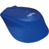 MOUSE LOGITECH, "M330 Silent", PC sau NB, wireless, 2.4GHz, optic, 1000 dpi, butoane/scroll 3/1, , albastru, "910-004910" (timbr